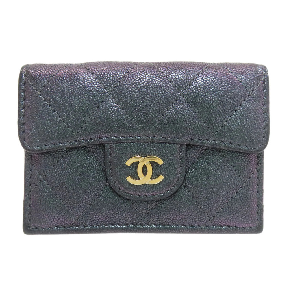 CHANEL Black Logo Wallet